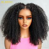 250 Density 13x6 Hd Afro Kinky Curly Wig 100% Human Hair 13x4 4c Edges Frontal Deep Wave Curly Lace Front Wigs For Women on sale