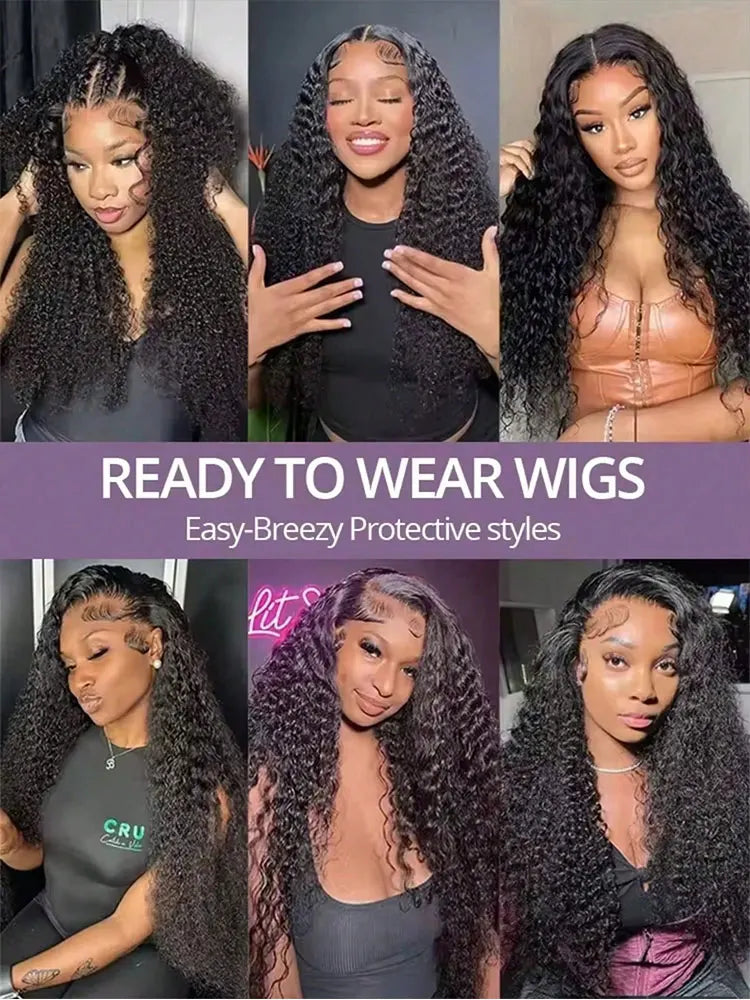 250 Density 36 Inch Jerry Curly Wave 13x4 Lace Front Wigs Human Hair 13x6 Hd Lace Front Wigs Deep Jerry Curly Wig Real Human Hair