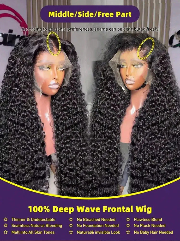 250 Density 36 Inch Jerry Curly Wave 13x4 Lace Front Wigs Human Hair 13x6 Hd Lace Front Wigs Deep Jerry Curly Wig Real Human Hair