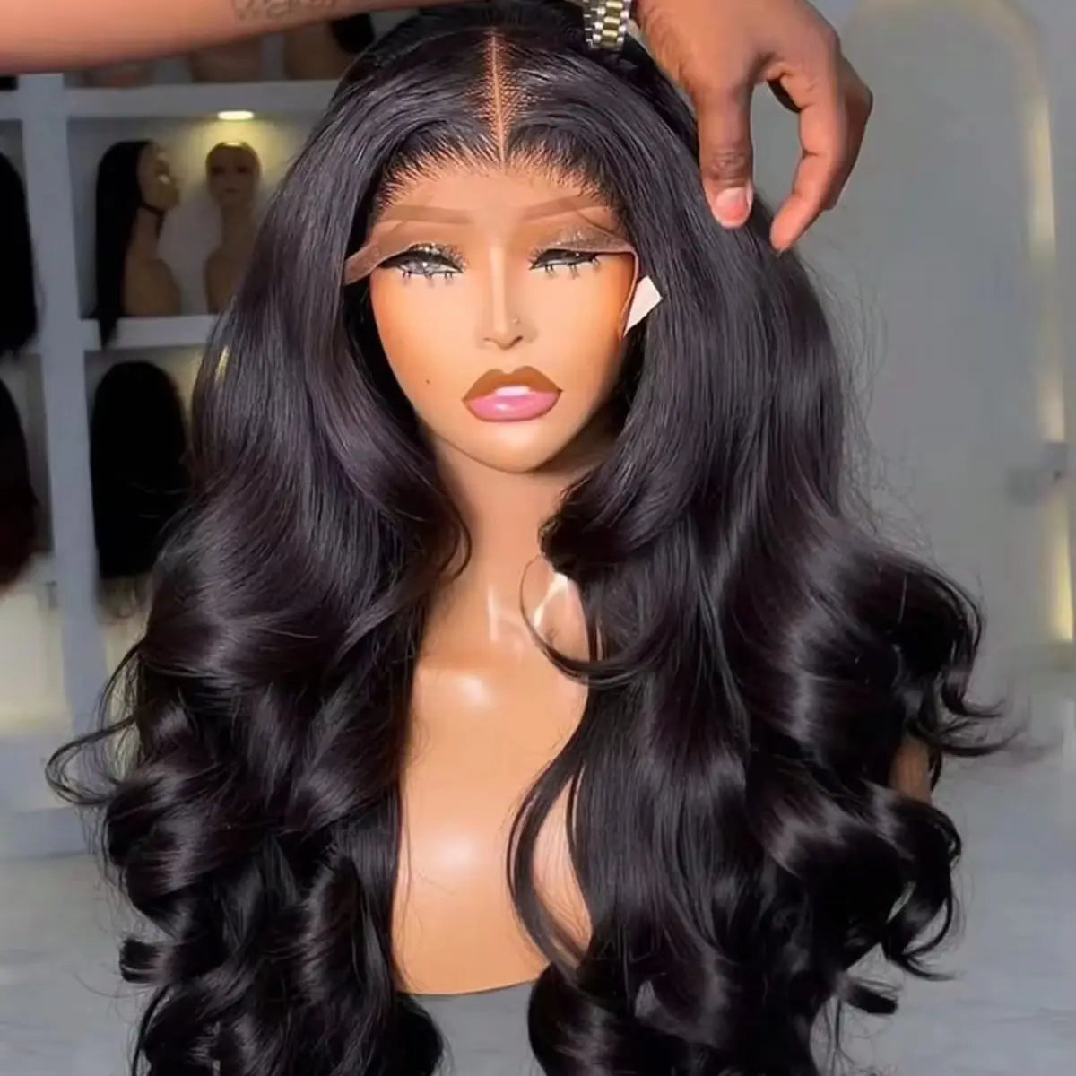 250 Density Body Wave Lace Front Wigs 13x4 13x6 40 Inch Lace Closure Wig 5x5 Gluless Transparent Human Hair Lace Frontal Wigs
