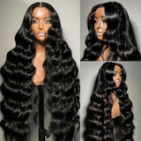 250 Density Body Wave Lace Front Wigs 13x4 13x6 40 Inch Lace Closure Wig 5x5 Gluless Transparent Human Hair Lace Frontal Wigs