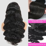 250 Density Body Wave Lace Front Wigs 13x4 13x6 40 Inch Lace Closure Wig 5x5 Gluless Transparent Human Hair Lace Frontal Wigs