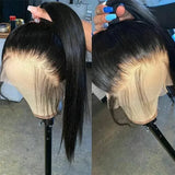 250 Density Bone Straight Human Hair Wigs 13x6 Hd Transparent Lace Frontal Wig 30 40 Inch Brazilian 360 Full Lace Front Human Hair Pre Plucked Wig For Women