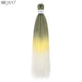 26Inch Easy Braids Hair Synthetic Colourful Pre Stretched Braiding Hair Extensions Jumbo Braids Ombre Yaki Long Straight Hair