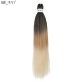 26Inch Easy Braids Hair Synthetic Colourful Pre Stretched Braiding Hair Extensions Jumbo Braids Ombre Yaki Long Straight Hair