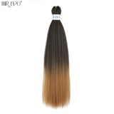 26Inch Easy Braids Hair Synthetic Colourful Pre Stretched Braiding Hair Extensions Jumbo Braids Ombre Yaki Long Straight Hair