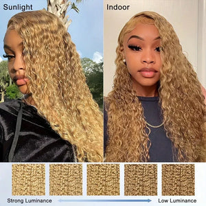 27 Honey Blonde Wig Human Hair 13x6 Hd Lace Frontal Wig Deep Wave Lace Front Wig 13x4 Honey Blonde Human Hair Wigs  250% Density