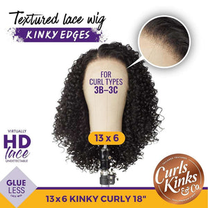 Sensationnel Kinky Edges 13x6 HD Lace Wig - Kinky Curly 18"