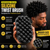 2Pcs Hair Styling Set Wave Twist Sponge Brush & Afro Pick Comb For Men Women Dreadlock Coily Curly Hair DIY Braid Styling Tool