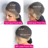 30 40 Inch Brazilian Hot Red 13x6 HD Lace Front Wigs Human Hair Wig 200% Red Colored Straight 13X4 Lace Frontal Wig For Women