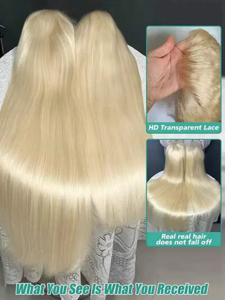30 40 Inch Long Straight Hair Wig 250% Density 613 Human Hair Wigs 13x6 Hd Lace Frontal Wig Vietnamese Raw Human Hair Wig 13x4 Honey Blonde Lace Front Wig 360 Lace Wigs For Women
