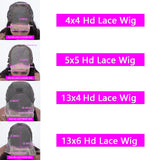 30 40 Inch Reddish Brown 13x6 Lace Frontal Wig 250 Density Colored Curly Wigs Human Hair Deep Wave 13x4 13x6 HD Lace Frontal Wig