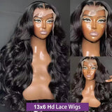 30 Inch 13x4 Lace Front Human Hair Wigs Body Wave 180% Density Remy Hair Glueless Wig Natural Color For Women