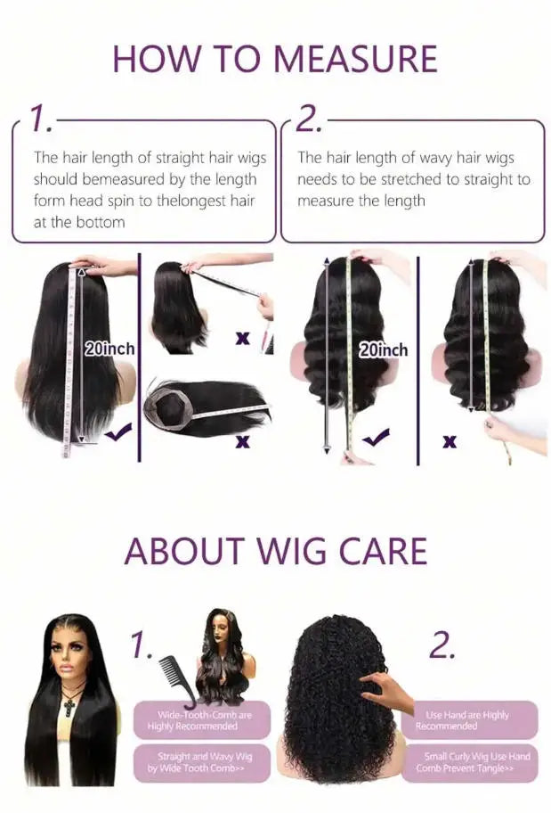 30 Inch 13x4 Lace Front Human Hair Wigs Body Wave 180% Density Remy Hair Glueless Wig Natural Color For Women