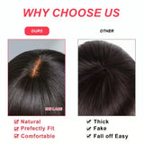 300 Density Bouncy Body Wave 100% Human Hair Lace Front Wigs Bang 5x5 Closure Glueless Fumi Wig HD Lace Frontal Wig Black WearGo