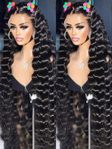 300 Density Loose Deep Wave 13x6 Hd Lace Front Human Hair Wig For Women Brazilian Curly Glueless Wigs On Clearance Sale 30 inch