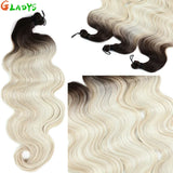 300g/lot 3Pcs 24J Ombre Brown Synthetic Braiding Hair Extensions 26 Inch SP27-30-613 Crochet Braids Loose Wave Bundles Extension