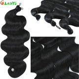 300g/lot 3Pcs 24J Ombre Brown Synthetic Braiding Hair Extensions 26 Inch SP27-30-613 Crochet Braids Loose Wave Bundles Extension