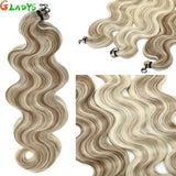 300g/lot 3Pcs 24J Ombre Brown Synthetic Braiding Hair Extensions 26 Inch SP27-30-613 Crochet Braids Loose Wave Bundles Extension