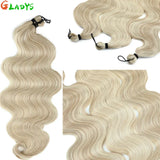 300g/lot 3Pcs 24J Ombre Brown Synthetic Braiding Hair Extensions 26 Inch SP27-30-613 Crochet Braids Loose Wave Bundles Extension