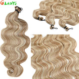 300g/lot 3Pcs 24J Ombre Brown Synthetic Braiding Hair Extensions 26 Inch SP27-30-613 Crochet Braids Loose Wave Bundles Extension