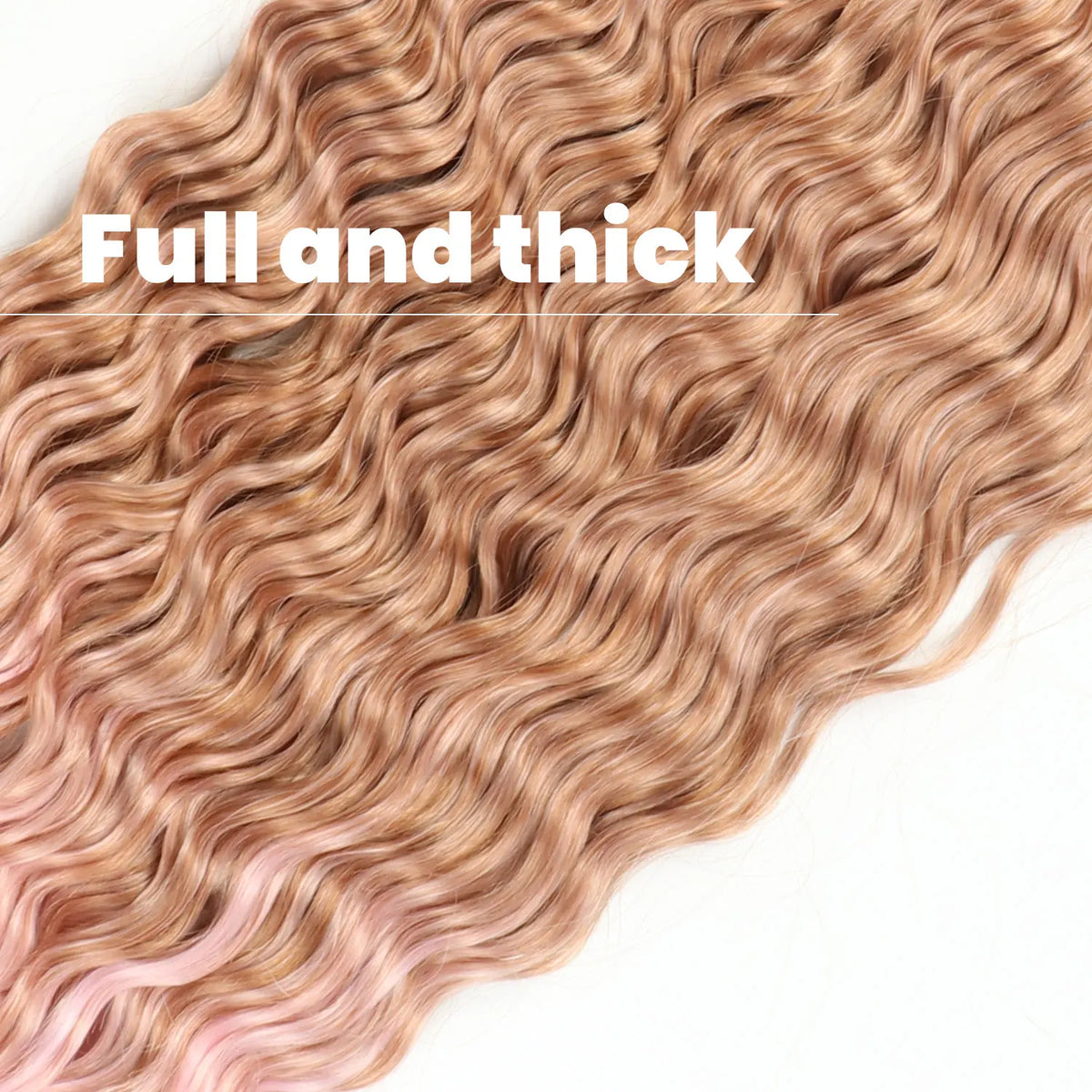 30inch Ocean Wave Synthetic Crochet Hair Extensions 3pcs/set Deep Wave Long Crochet Hair for Women Girls Daily Party Holiday