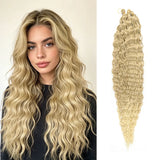 30inch Ocean Wave Synthetic Crochet Hair Extensions 3pcs/set Deep Wave Long Crochet Hair for Women Girls Daily Party Holiday