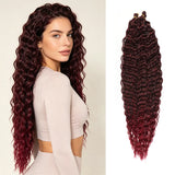 30inch Ocean Wave Synthetic Crochet Hair Extensions 3pcs/set Deep Wave Long Crochet Hair for Women Girls Daily Party Holiday