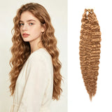 30inch Ocean Wave Synthetic Crochet Hair Extensions 3pcs/set Deep Wave Long Crochet Hair for Women Girls Daily Party Holiday