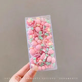 30pcs Children's Thumb Hair Rings High Elasticity Braids Rubber Bands for Babies Non Harmful Cartoon Headrope Cute Accessories