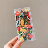 30pcs Children's Thumb Hair Rings High Elasticity Braids Rubber Bands for Babies Non Harmful Cartoon Headrope Cute Accessories