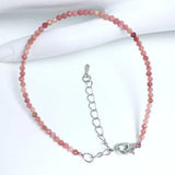 32 Color Women Bracelet Fashion 2mm Small Faceted Beads Bracelet Natural Crystal Lapis Lazuli Tourmaline Beaded Bracelet Jewelry