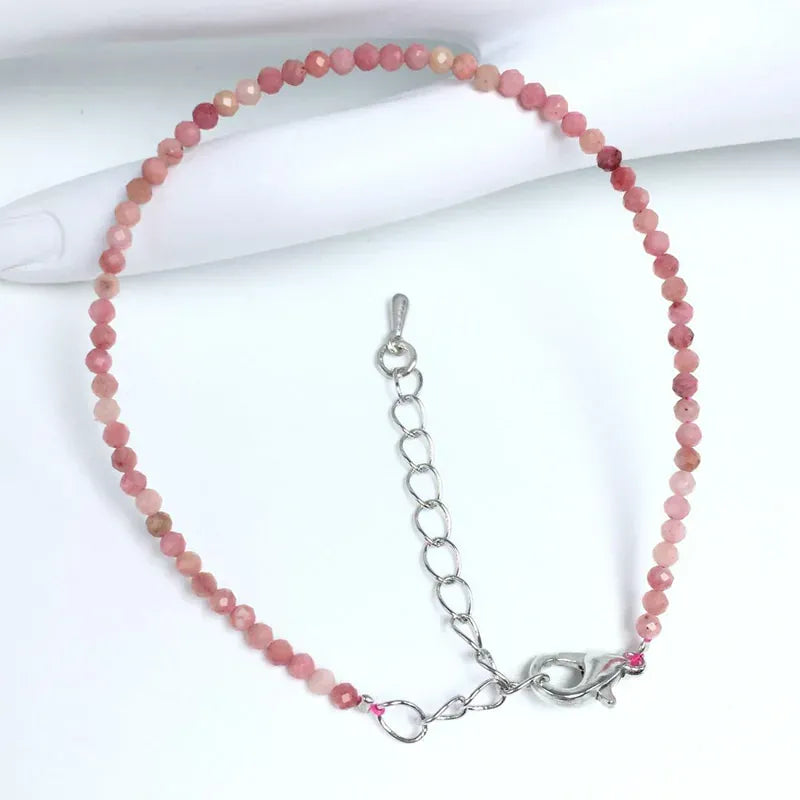 32 Color Women Bracelet Fashion 2mm Small Faceted Beads Bracelet Natural Crystal Lapis Lazuli Tourmaline Beaded Bracelet Jewelry