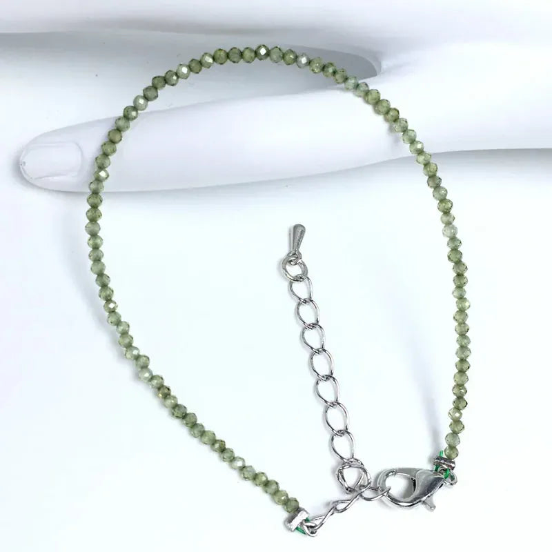 32 Color Women Bracelet Fashion 2mm Small Faceted Beads Bracelet Natural Crystal Lapis Lazuli Tourmaline Beaded Bracelet Jewelry