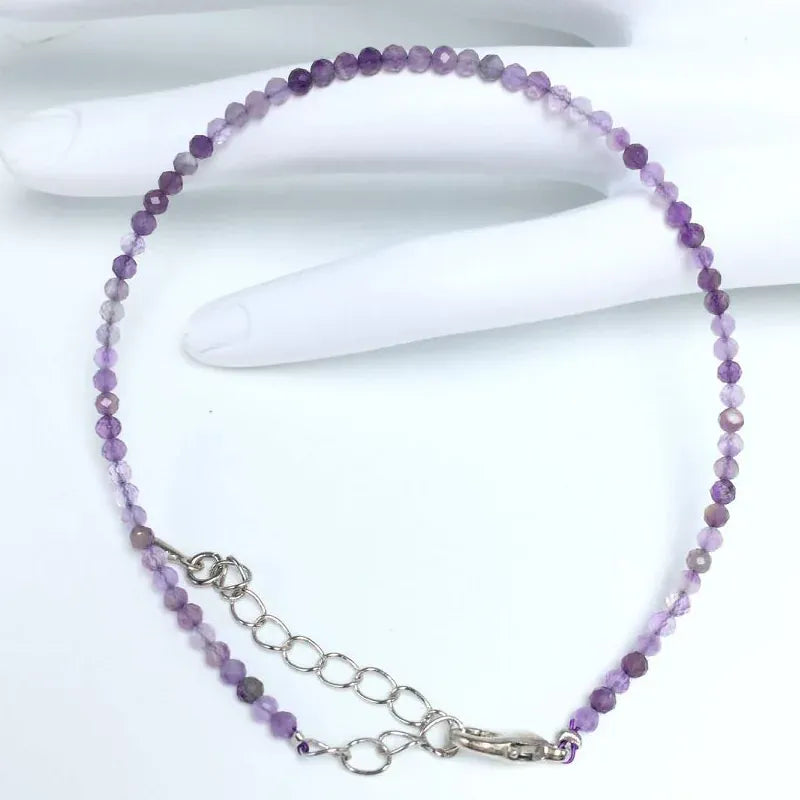 32 Color Women Bracelet Fashion 2mm Small Faceted Beads Bracelet Natural Crystal Lapis Lazuli Tourmaline Beaded Bracelet Jewelry