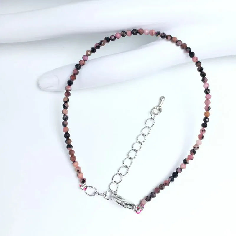 32 Color Women Bracelet Fashion 2mm Small Faceted Beads Bracelet Natural Crystal Lapis Lazuli Tourmaline Beaded Bracelet Jewelry