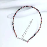 32 Color Women Bracelet Fashion 2mm Small Faceted Beads Bracelet Natural Crystal Lapis Lazuli Tourmaline Beaded Bracelet Jewelry