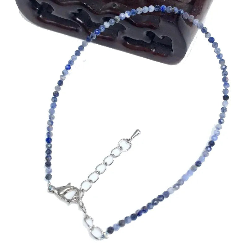 32 Color Women Bracelet Fashion 2mm Small Faceted Beads Bracelet Natural Crystal Lapis Lazuli Tourmaline Beaded Bracelet Jewelry