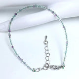32 Color Women Bracelet Fashion 2mm Small Faceted Beads Bracelet Natural Crystal Lapis Lazuli Tourmaline Beaded Bracelet Jewelry