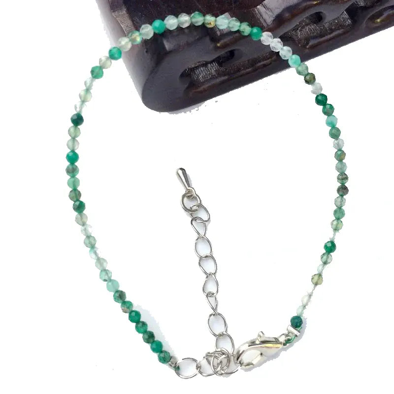32 Color Women Bracelet Fashion 2mm Small Faceted Beads Bracelet Natural Crystal Lapis Lazuli Tourmaline Beaded Bracelet Jewelry