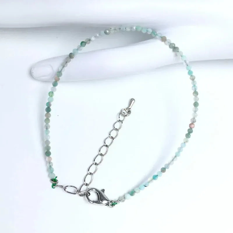 32 Color Women Bracelet Fashion 2mm Small Faceted Beads Bracelet Natural Crystal Lapis Lazuli Tourmaline Beaded Bracelet Jewelry
