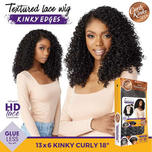 Sensationnel Kinky Edges 13x6 HD Lace Wig - Kinky Curly 18"