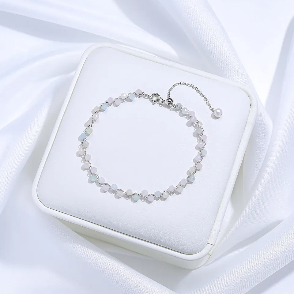 3MM Natural Stone Tourmaline Bracelet on Hand For Women Jewelry Party Wedding Luxury Gift  Amethyst Handmade Bangle Adjustable