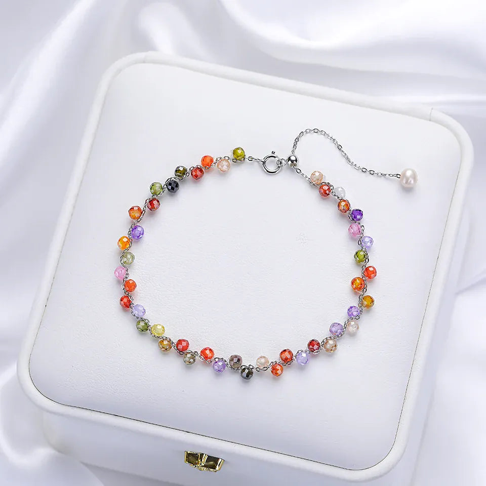 3MM Natural Stone Tourmaline Bracelet on Hand For Women Jewelry Party Wedding Luxury Gift  Amethyst Handmade Bangle Adjustable