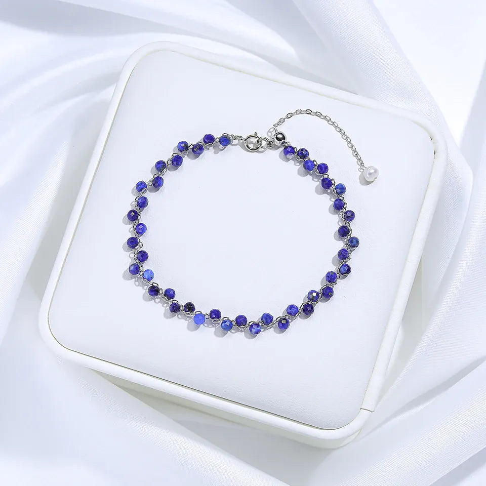 3MM Natural Stone Tourmaline Bracelet on Hand For Women Jewelry Party Wedding Luxury Gift  Amethyst Handmade Bangle Adjustable