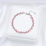 3MM Natural Stone Tourmaline Bracelet on Hand For Women Jewelry Party Wedding Luxury Gift  Amethyst Handmade Bangle Adjustable