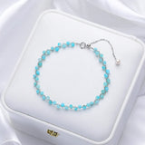 3MM Natural Stone Tourmaline Bracelet on Hand For Women Jewelry Party Wedding Luxury Gift  Amethyst Handmade Bangle Adjustable