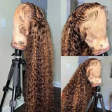 4/27 Highlight Wig 13x6 Hd Lace Frontal Wig Human Hair Deep Curly Wave Wig Human Hair 13x4 Water Wave Wigs Curly Lace Front Human Hair Wig