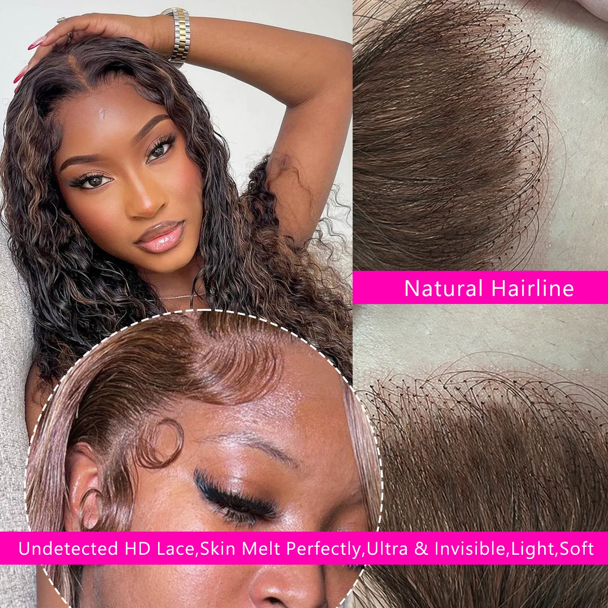4/27 Highlight Wig 13x6 Hd Lace Frontal Wig Human Hair Deep Curly Wave Wig Human Hair 13x4 Water Wave Wigs Curly Lace Front Human Hair Wig