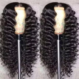 40 42 Inch Curly Wigs Deep Wave 13x4  Hd Lace Frontal Wigs Human Hair Water Wave 250 Density Front Wig  Brazilian For Women